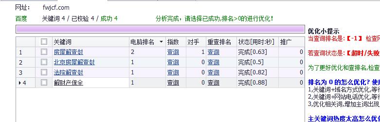 百度pc端關(guān)鍵詞排名展示